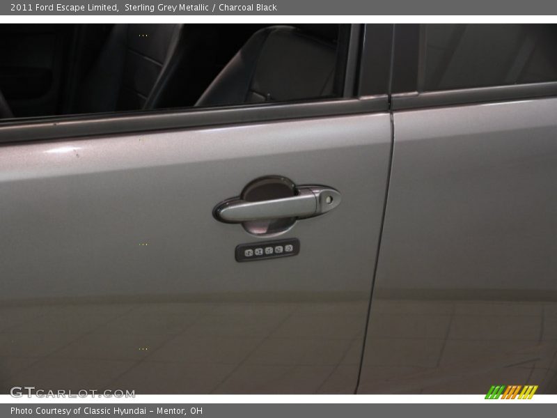 Sterling Grey Metallic / Charcoal Black 2011 Ford Escape Limited