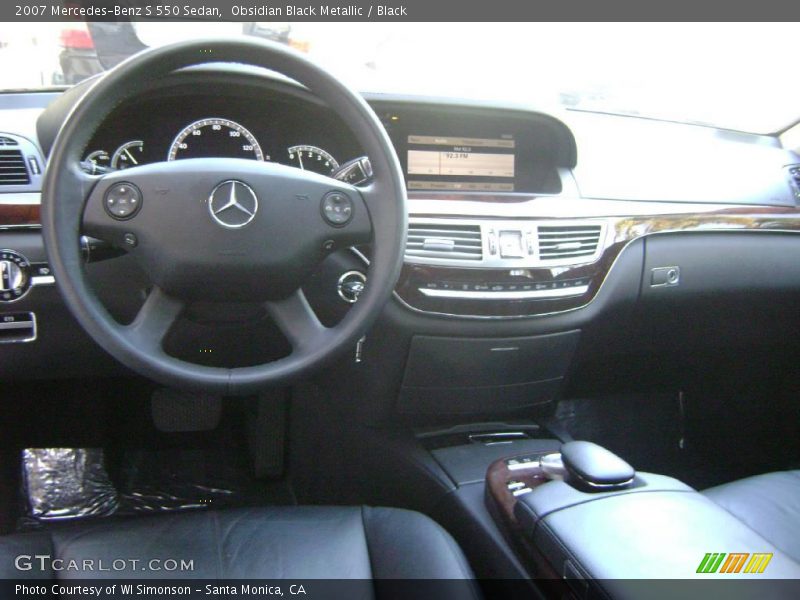 Obsidian Black Metallic / Black 2007 Mercedes-Benz S 550 Sedan