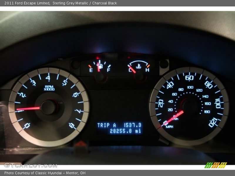Sterling Grey Metallic / Charcoal Black 2011 Ford Escape Limited