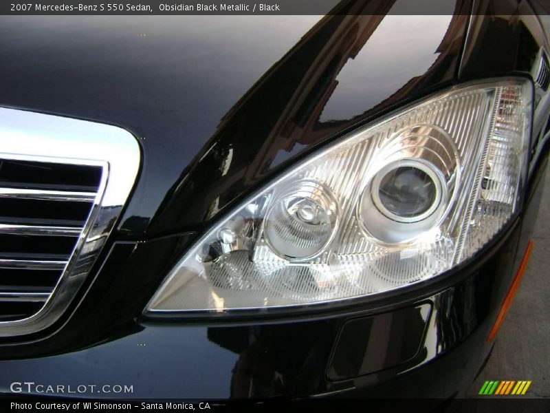 Obsidian Black Metallic / Black 2007 Mercedes-Benz S 550 Sedan