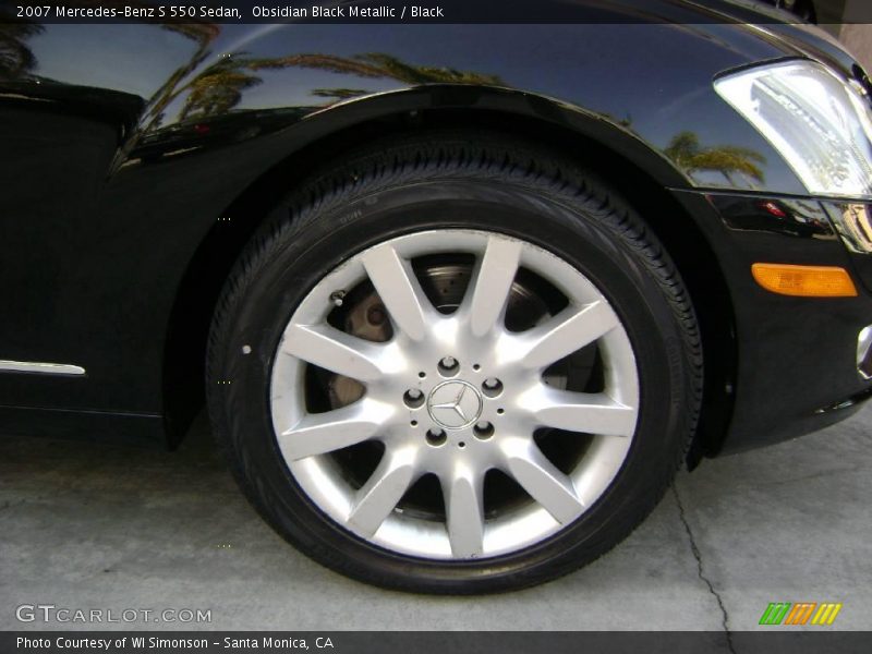 Obsidian Black Metallic / Black 2007 Mercedes-Benz S 550 Sedan