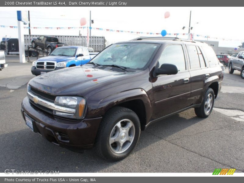 Dark Cherry Metallic / Light Gray 2008 Chevrolet TrailBlazer LS 4x4