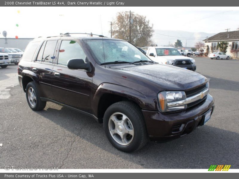 Dark Cherry Metallic / Light Gray 2008 Chevrolet TrailBlazer LS 4x4