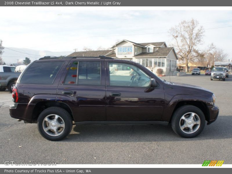 Dark Cherry Metallic / Light Gray 2008 Chevrolet TrailBlazer LS 4x4