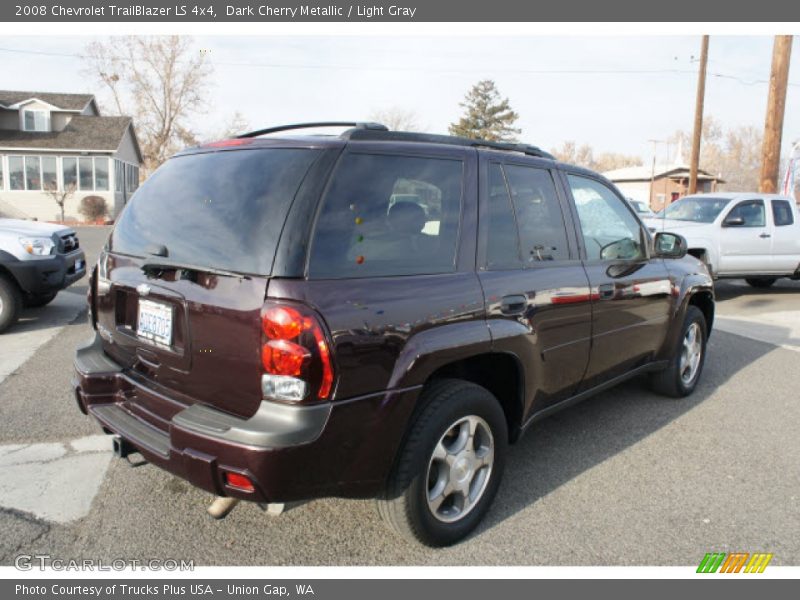 Dark Cherry Metallic / Light Gray 2008 Chevrolet TrailBlazer LS 4x4