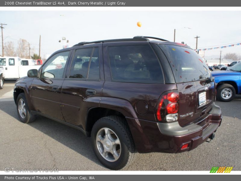 Dark Cherry Metallic / Light Gray 2008 Chevrolet TrailBlazer LS 4x4