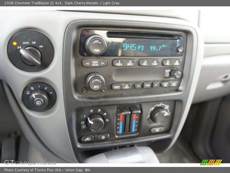 Dark Cherry Metallic / Light Gray 2008 Chevrolet TrailBlazer LS 4x4