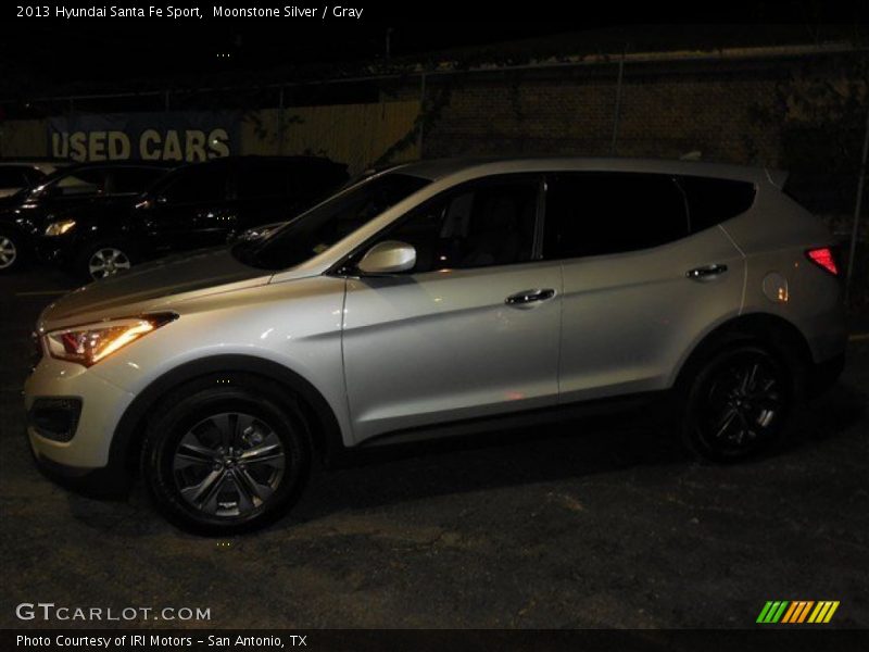 Moonstone Silver / Gray 2013 Hyundai Santa Fe Sport