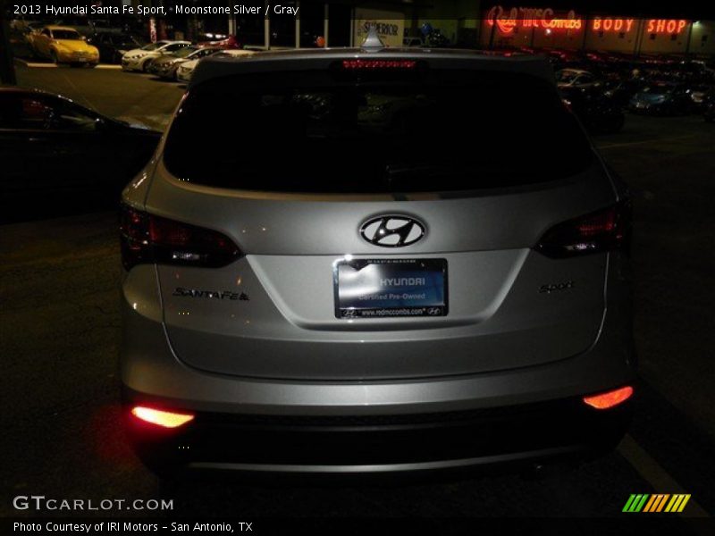 Moonstone Silver / Gray 2013 Hyundai Santa Fe Sport