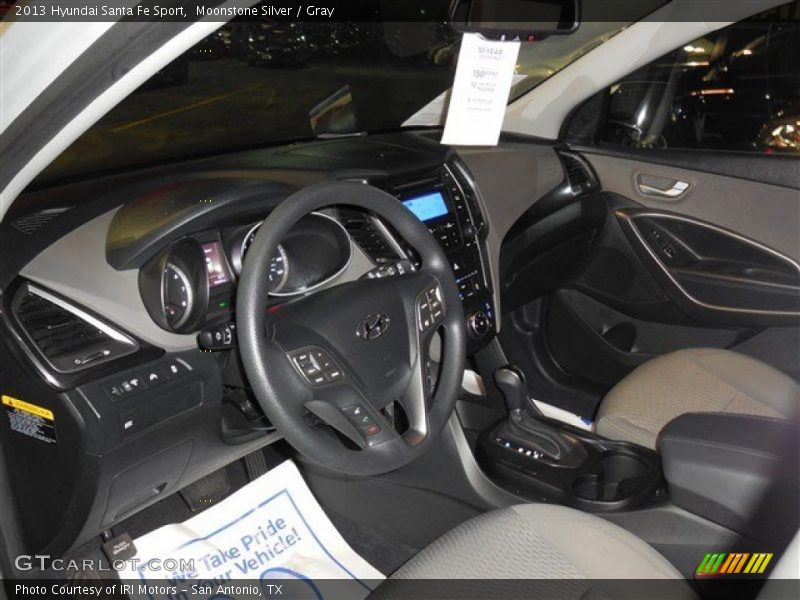 Moonstone Silver / Gray 2013 Hyundai Santa Fe Sport