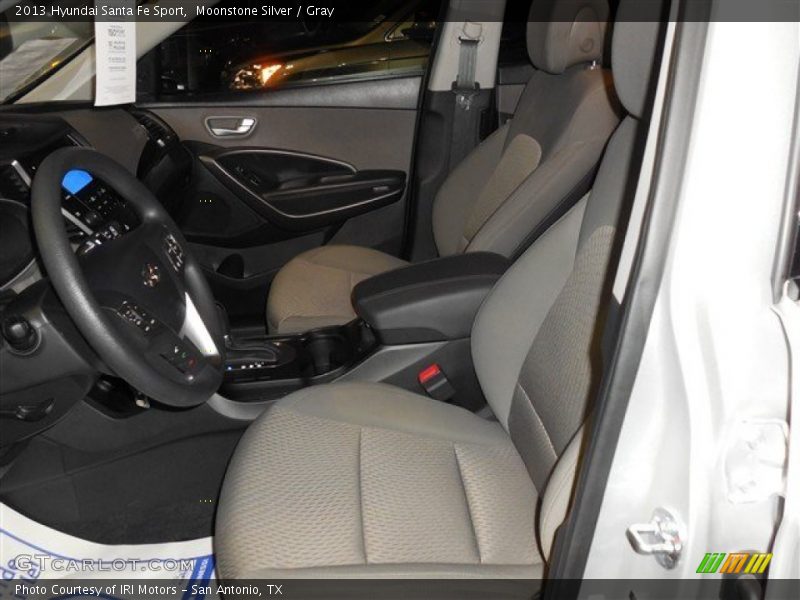 Moonstone Silver / Gray 2013 Hyundai Santa Fe Sport