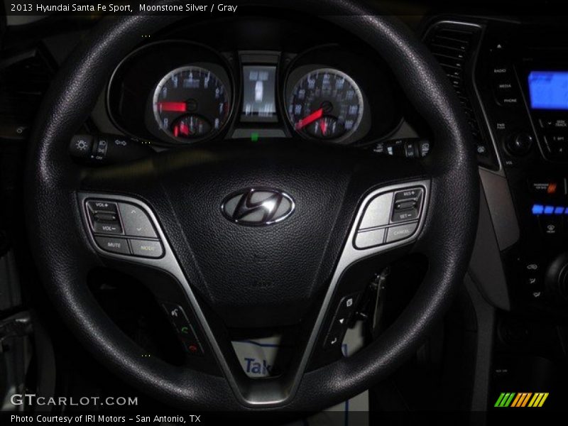 Moonstone Silver / Gray 2013 Hyundai Santa Fe Sport