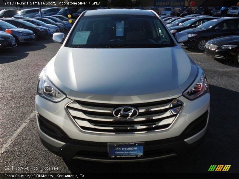 Moonstone Silver / Gray 2013 Hyundai Santa Fe Sport