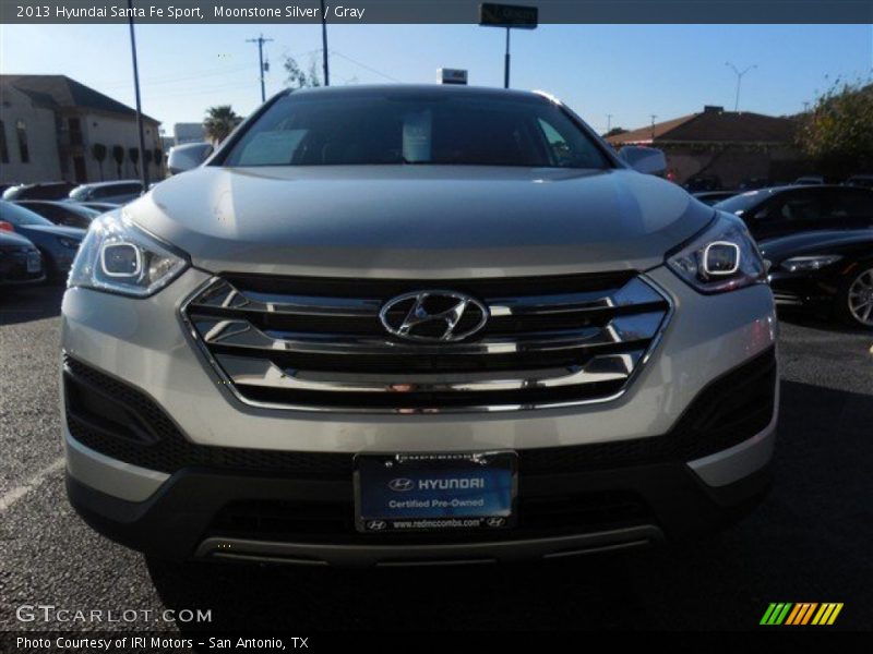 Moonstone Silver / Gray 2013 Hyundai Santa Fe Sport