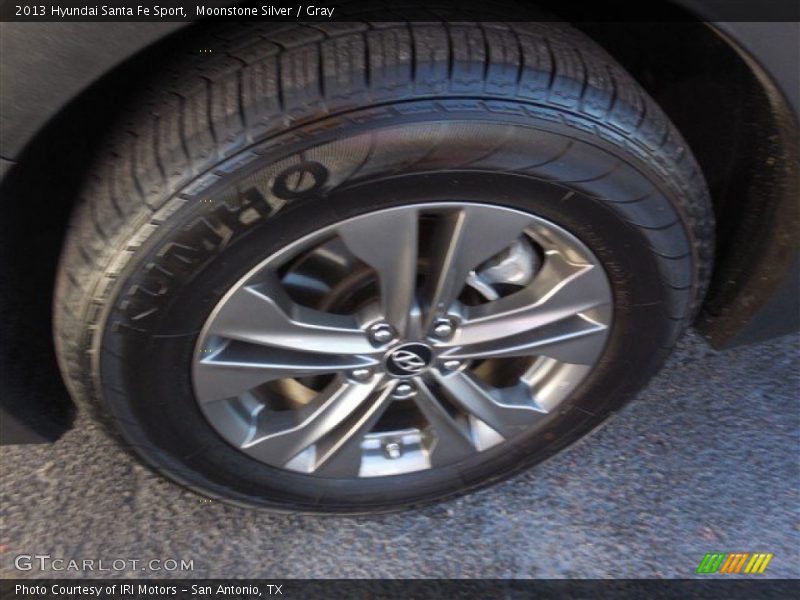 Moonstone Silver / Gray 2013 Hyundai Santa Fe Sport