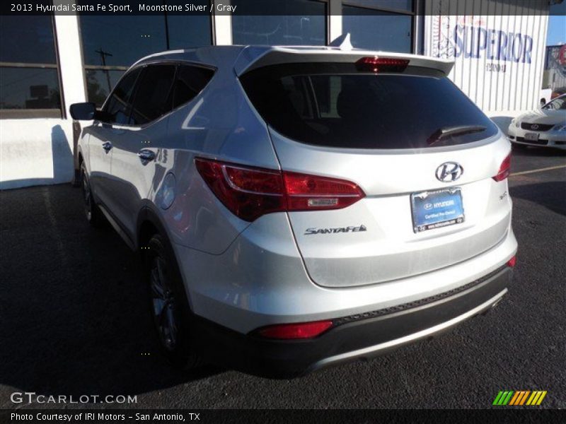 Moonstone Silver / Gray 2013 Hyundai Santa Fe Sport