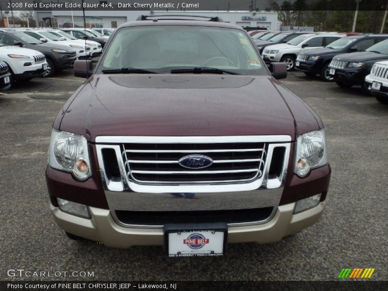 Dark Cherry Metallic / Camel 2008 Ford Explorer Eddie Bauer 4x4