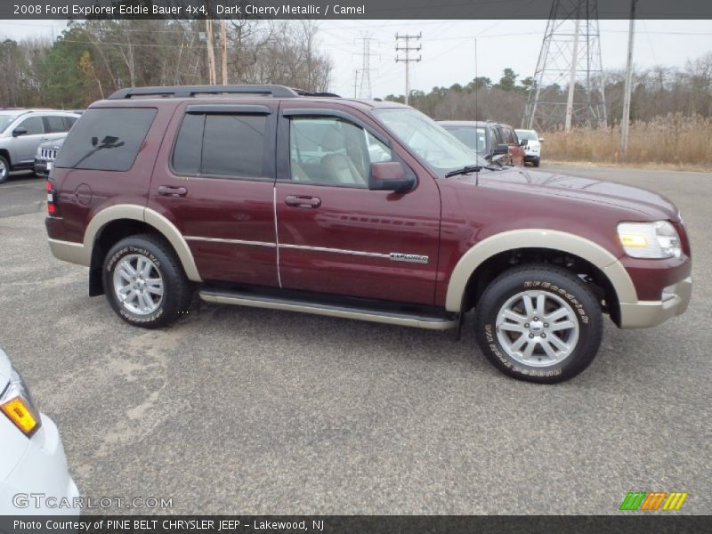 Dark Cherry Metallic / Camel 2008 Ford Explorer Eddie Bauer 4x4