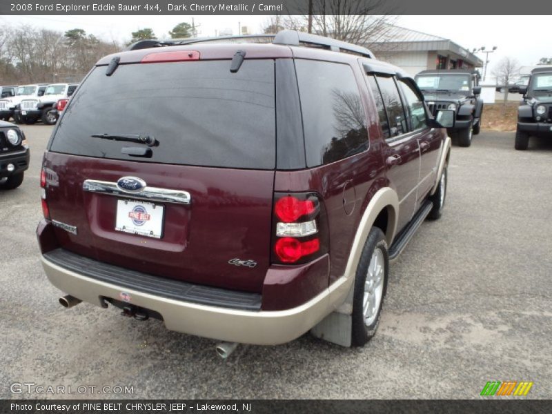 Dark Cherry Metallic / Camel 2008 Ford Explorer Eddie Bauer 4x4