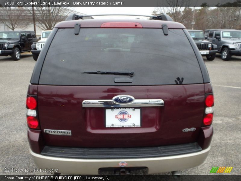 Dark Cherry Metallic / Camel 2008 Ford Explorer Eddie Bauer 4x4