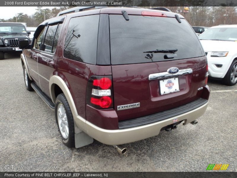 Dark Cherry Metallic / Camel 2008 Ford Explorer Eddie Bauer 4x4