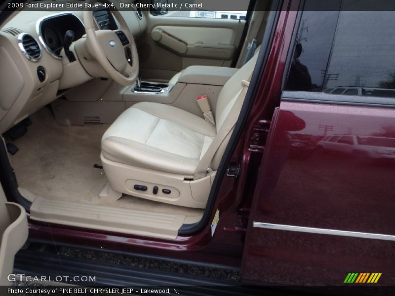 Dark Cherry Metallic / Camel 2008 Ford Explorer Eddie Bauer 4x4