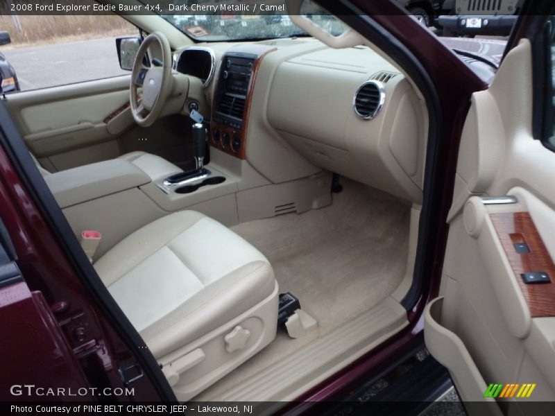 Dark Cherry Metallic / Camel 2008 Ford Explorer Eddie Bauer 4x4