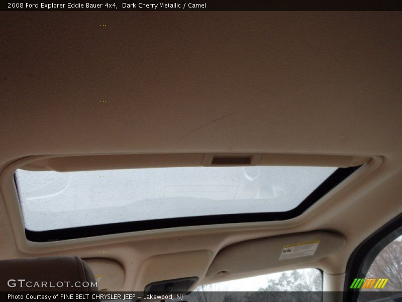 Dark Cherry Metallic / Camel 2008 Ford Explorer Eddie Bauer 4x4