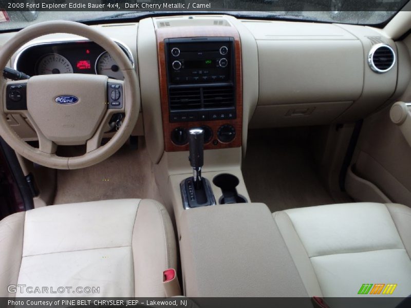 Dark Cherry Metallic / Camel 2008 Ford Explorer Eddie Bauer 4x4