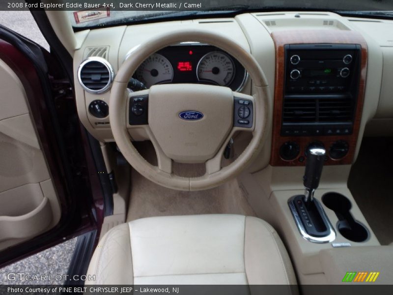 Dark Cherry Metallic / Camel 2008 Ford Explorer Eddie Bauer 4x4