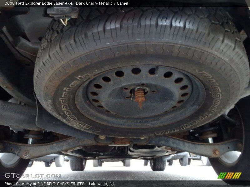 Dark Cherry Metallic / Camel 2008 Ford Explorer Eddie Bauer 4x4