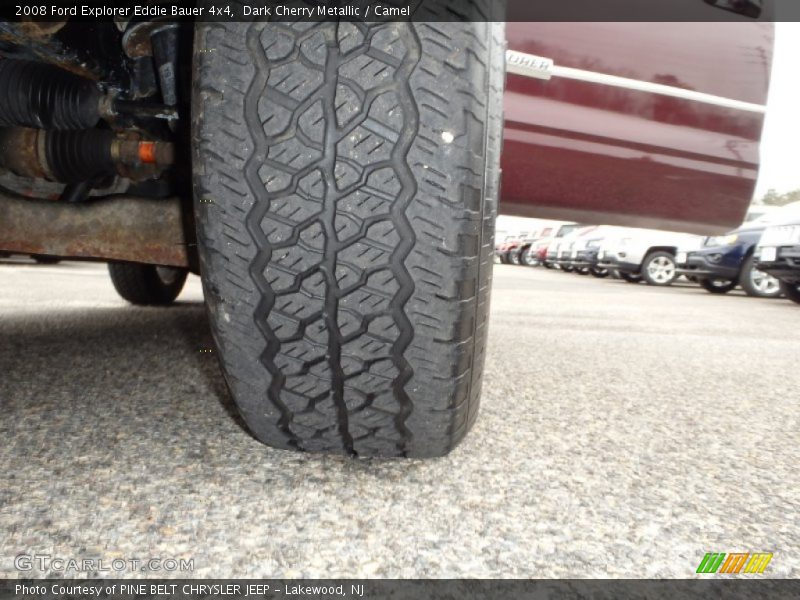 Dark Cherry Metallic / Camel 2008 Ford Explorer Eddie Bauer 4x4