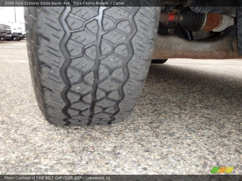 Dark Cherry Metallic / Camel 2008 Ford Explorer Eddie Bauer 4x4