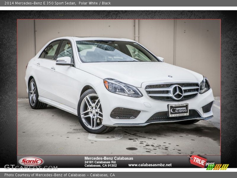 Polar White / Black 2014 Mercedes-Benz E 350 Sport Sedan