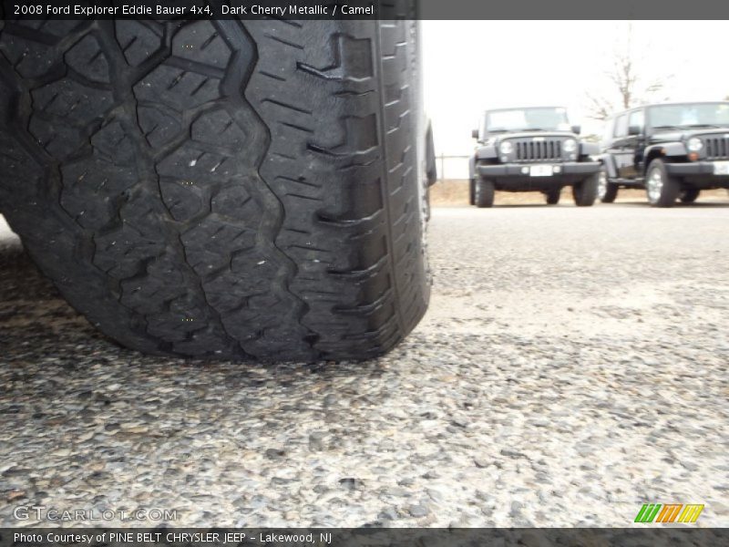 Dark Cherry Metallic / Camel 2008 Ford Explorer Eddie Bauer 4x4