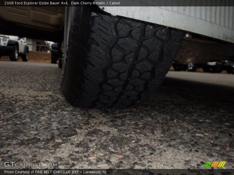 Dark Cherry Metallic / Camel 2008 Ford Explorer Eddie Bauer 4x4