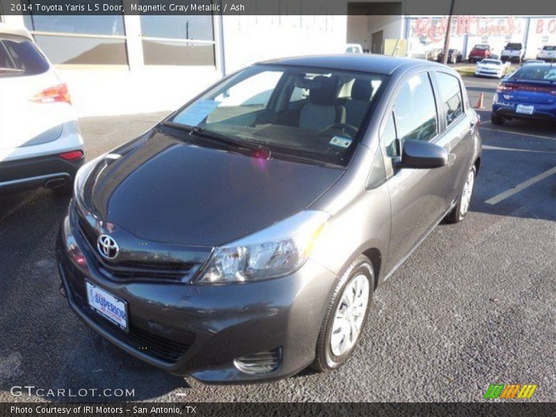 Magnetic Gray Metallic / Ash 2014 Toyota Yaris L 5 Door