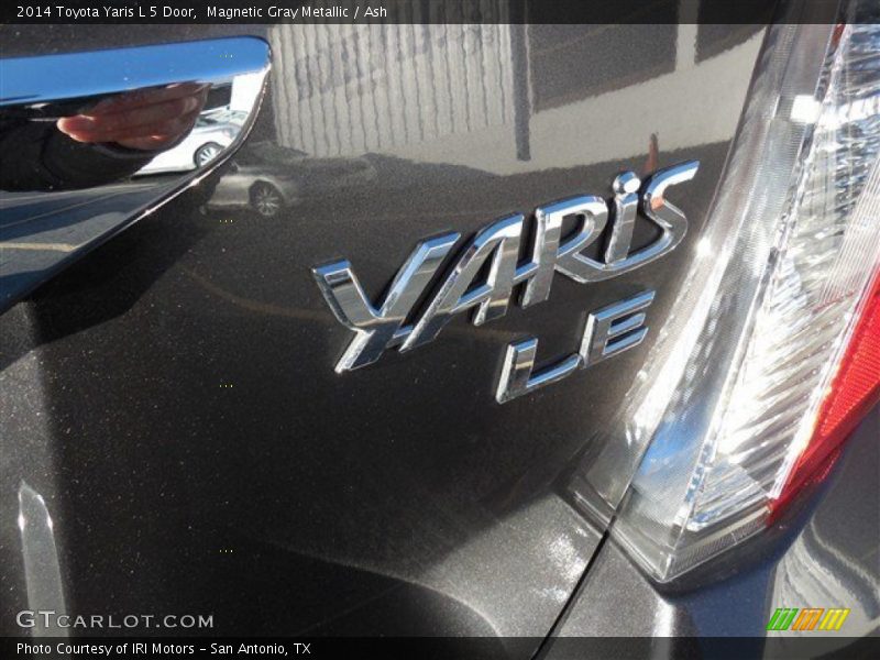 Magnetic Gray Metallic / Ash 2014 Toyota Yaris L 5 Door