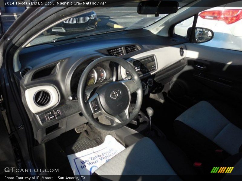 Magnetic Gray Metallic / Ash 2014 Toyota Yaris L 5 Door