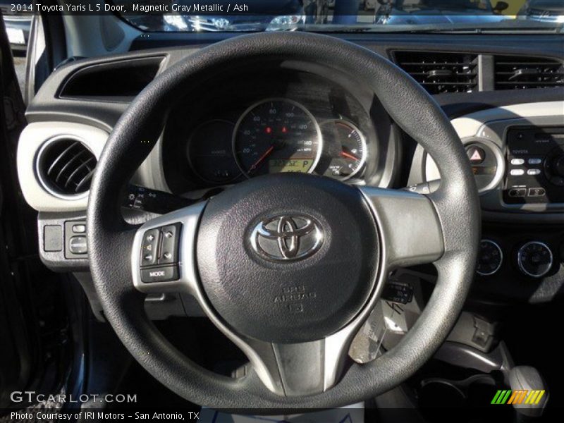 Magnetic Gray Metallic / Ash 2014 Toyota Yaris L 5 Door