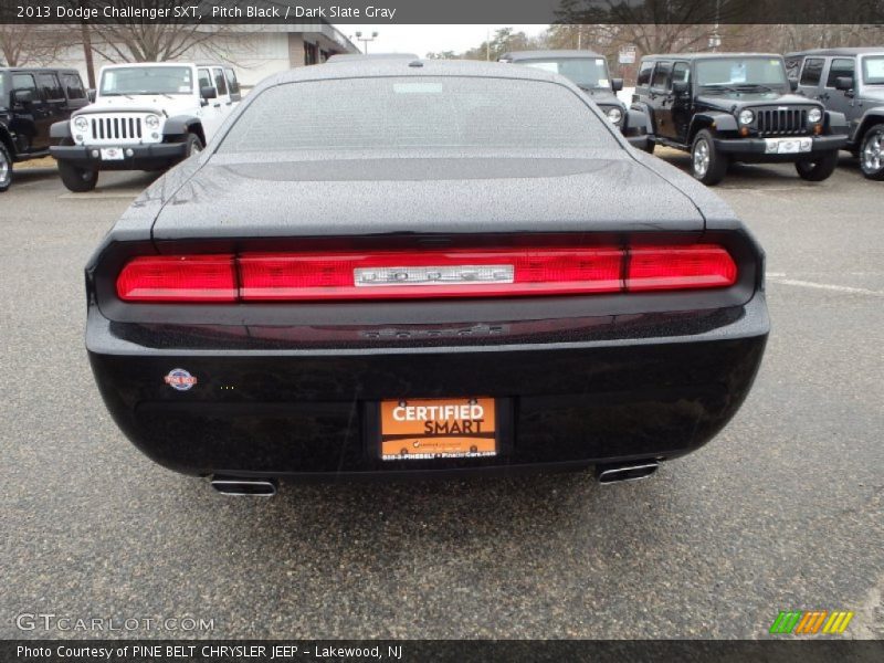 Pitch Black / Dark Slate Gray 2013 Dodge Challenger SXT