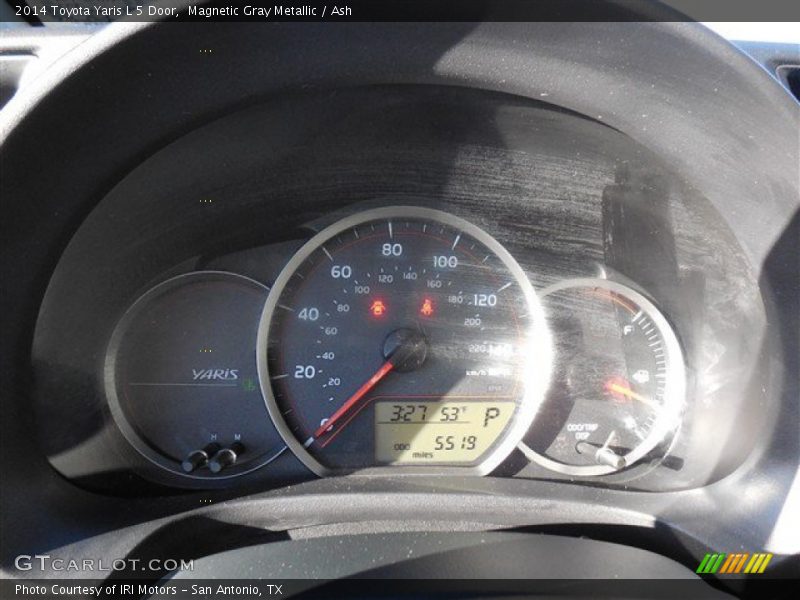 Magnetic Gray Metallic / Ash 2014 Toyota Yaris L 5 Door