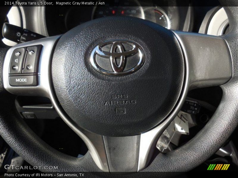 Magnetic Gray Metallic / Ash 2014 Toyota Yaris L 5 Door