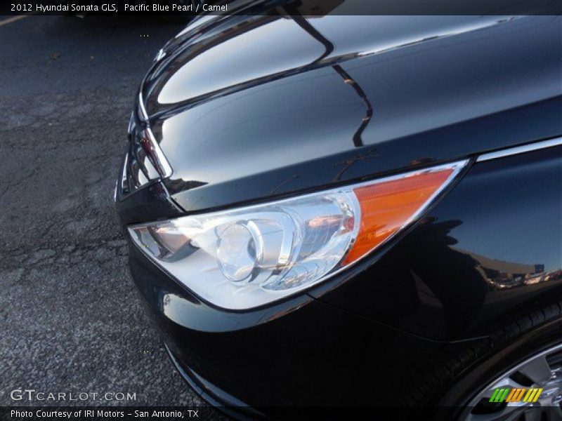 Pacific Blue Pearl / Camel 2012 Hyundai Sonata GLS
