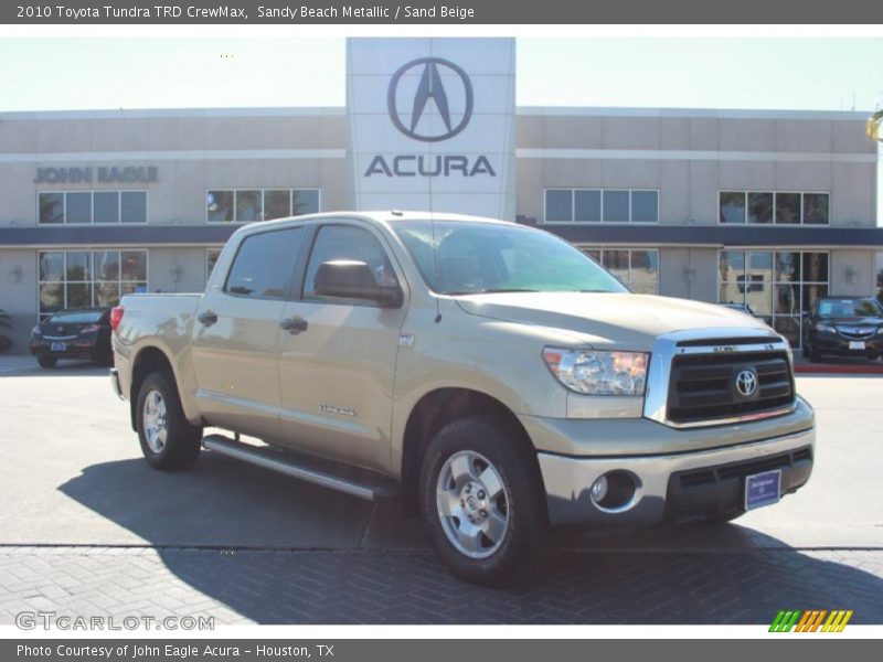 Sandy Beach Metallic / Sand Beige 2010 Toyota Tundra TRD CrewMax