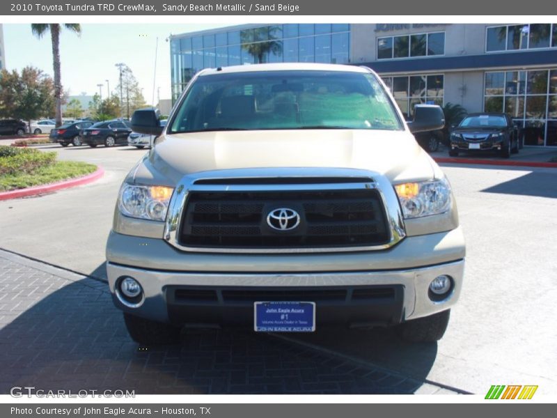 Sandy Beach Metallic / Sand Beige 2010 Toyota Tundra TRD CrewMax