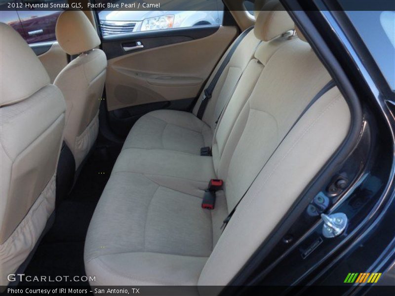 Pacific Blue Pearl / Camel 2012 Hyundai Sonata GLS