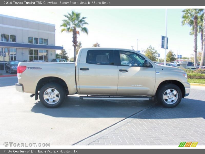 Sandy Beach Metallic / Sand Beige 2010 Toyota Tundra TRD CrewMax