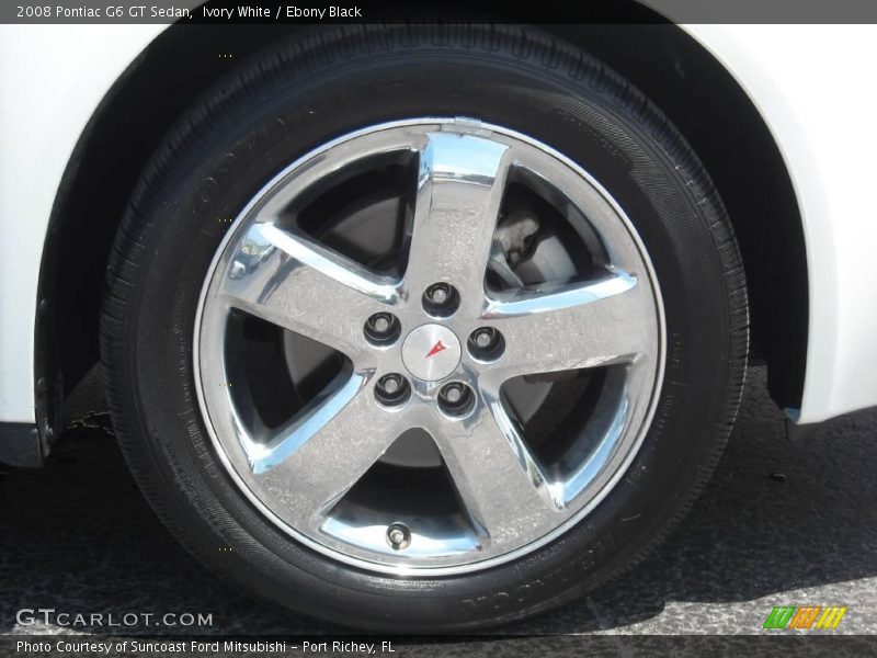 Ivory White / Ebony Black 2008 Pontiac G6 GT Sedan