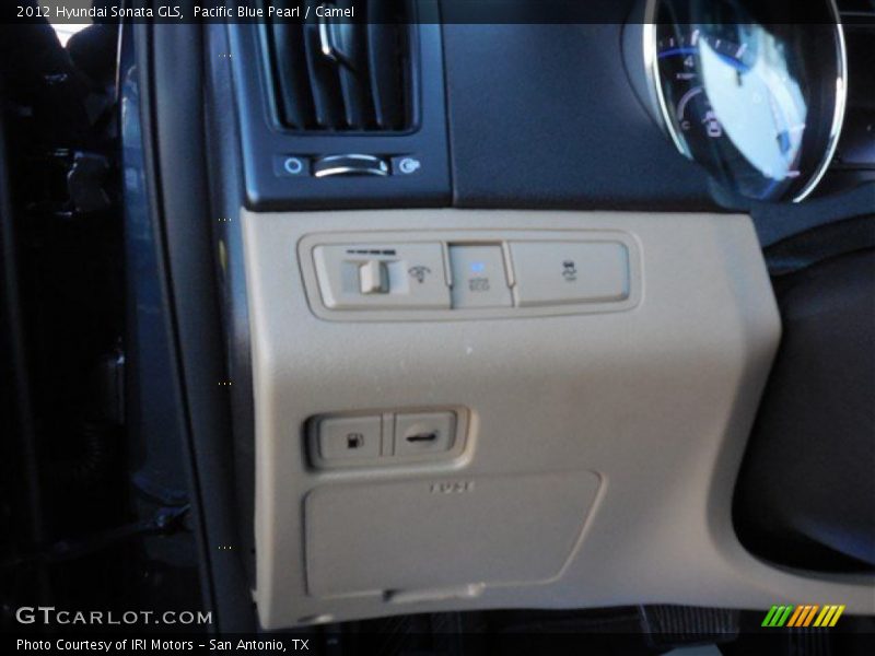 Pacific Blue Pearl / Camel 2012 Hyundai Sonata GLS